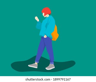 illustration vector grapic template of a person
perfect for your personal background or website character