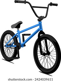 Illustration vector grapich of bmx bike