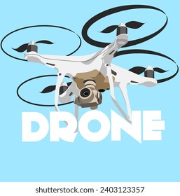 Illustration vector grapich of drone