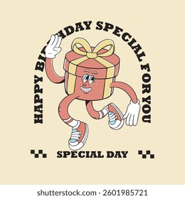 Illustration vector grapich of giftbox perfect thanksgiving,sticker and logo
