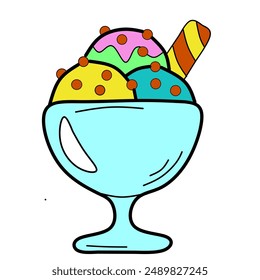 Illustration vector grapich of a ice cream