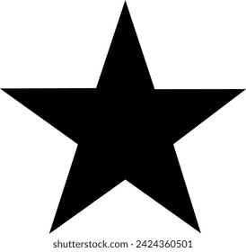 Illustrationsvektor-Grafik des Icon-Sterns, Hintergrund weiß 