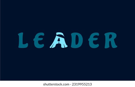 illustration vector grapich of modern, creative, unique, letter mark, with letter A as an icon the person. simple leader logo design. 