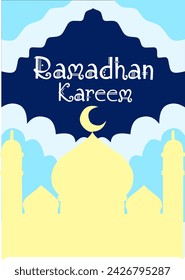 Illustration vector grapich of ramadhan Kareem 
