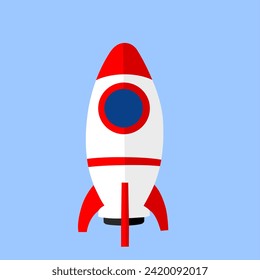 Illustration vector grapich of rocket