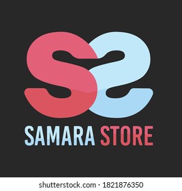 illustration vector grapihc of SS logo. suitable for logo concept