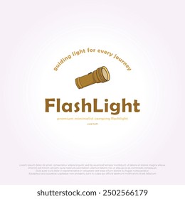 illustration vector of a green and orange flashlight logo icon design. cartoon flashlight pictures