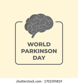Ilustración Vector Gray Brain.
Día Mundial del Parkinson.Traducción indonesia : Hari Parkinson Sedunia.
Apropiado para tarjeta de felicitación, afiche y banner.