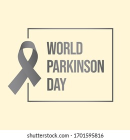 Cinta gris del vector de ilustración.
Día Mundial del Parkinson. Traducción indonesia : Hari Parkinson Sedunia.
Apropiado para tarjeta de felicitación, afiche y banner.