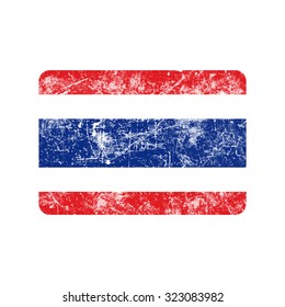 illustration vector grunge stamp flag of Thailand country