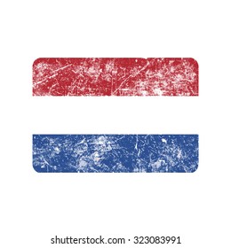illustration vector grunge stamp flag of Netherland country