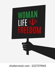 illustration vector of hand hold woman life freedom tag perfect for campaign,etc.