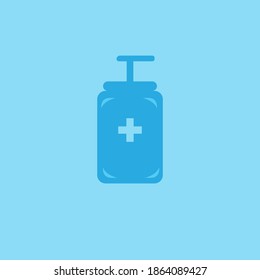 Illustration Vector Hand Sanitizer. use hand sanitizer to avoid viruses