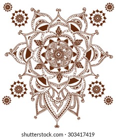 illustration vector handmade drawing seamless ethnic pattern
