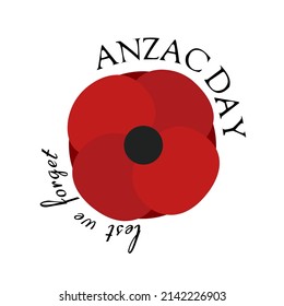 Illustration vector happy Anzac day 