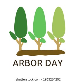 Illustration vector happy arbor day