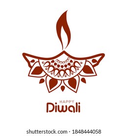 Illustration vector happy Diwali day