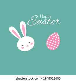 Illustration vector happy easter card design
