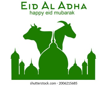 Illustration vector happy eid al adha
