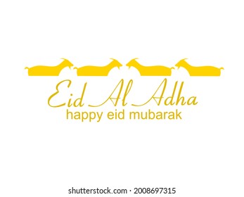 Illustration vector happy eid al adha mubarak