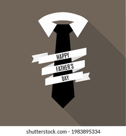 Illustration vector happy father's day. US father's day.