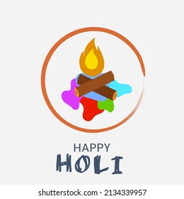 Illustration vector happy holi festival of colors 