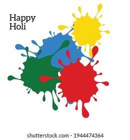 Ilustración vector feliz Holi, 29 de marzo.