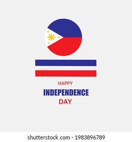 Ilustración vector feliz Día de la Independencia Filipinas