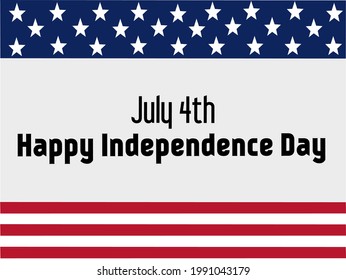 Illustration vector happy independence day of America