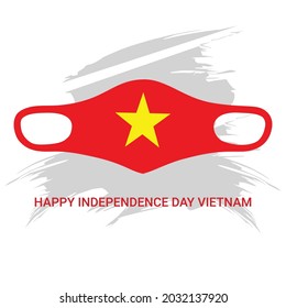 Illustration vector happy independence day Vietnam