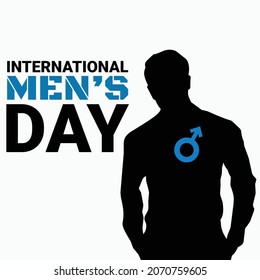 Illustration vector happy international men's day