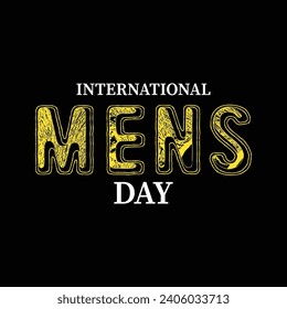 Illustration vector happy international men's day