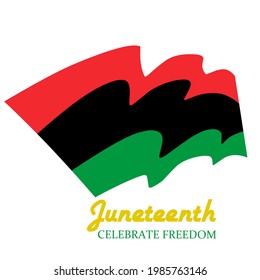Illustration vector happy juneteenth day