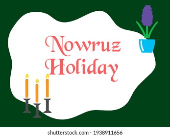 Illustration vector happy nowruz holiday greeting cards