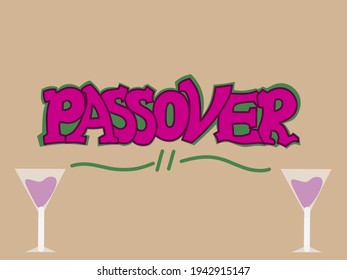 Illustrationsvektor-Grußkarten für Passover