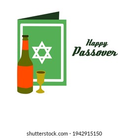 Illustration vector happy passover greeting cards