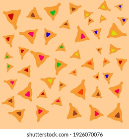 Illustration vector happy Purim day