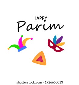 Illustration vector happy Purim day