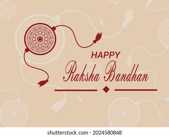 Illustration vector happy rakhi or raksha bandhan festival of India