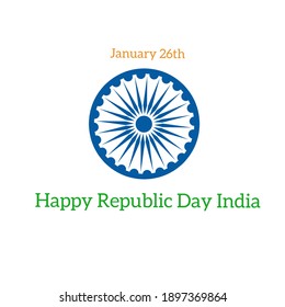 Illustration vector happy Republic Day India