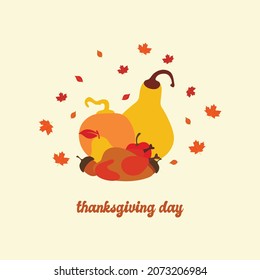 Illustration vector happy thanksgiving day