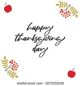 Illustration vector happy thanksgiving day