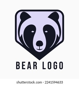  Illustration vector head of bear or panda logo design template
