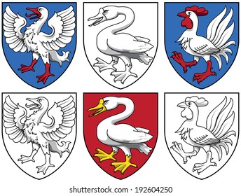 illustration, vector, historical coat of arms