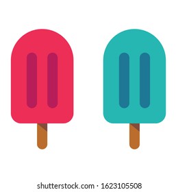 Illustration Vector of  ice cream  flat design Perfect for T Shirt ,sticker eps10