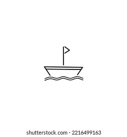 Illustration vector of icon boat