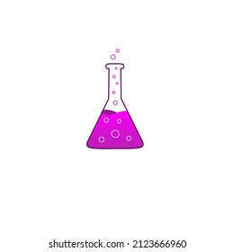 Illustration vector icon bottle laboratory for icon sains