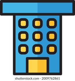 illustration vector icon building flat line style collection vector. More items by vector squad
 More items by vector squad pixel perfect.
