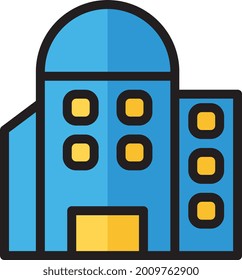 illustration vector icon building flat line style collection vector. More items by vector squad
 More items by vector squad pixel perfect.
