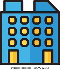 illustration vector icon building flat line style collection vector. More items by vector squad
 More items by vector squad pixel perfect.
